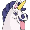 Стикер 35 🦄 Unicorn Emoji - единороги