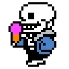 Стикер 32 🫲 Набор эмоджи по игре Undertale