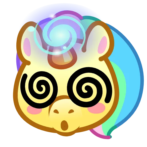 Стикер 19 Unicorn Emoji