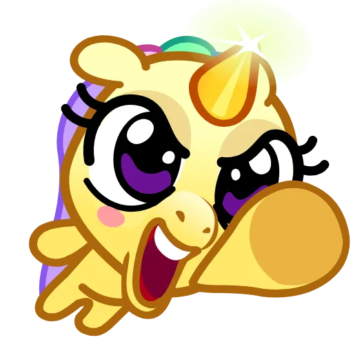 Стикер 26 Unicorn Emoji