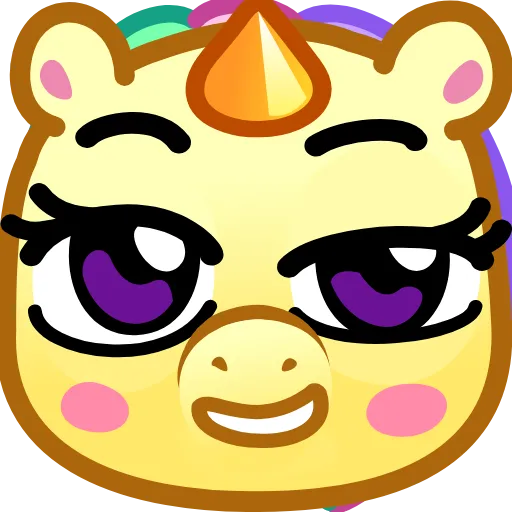 Стикер 12 Unicorn Emoji