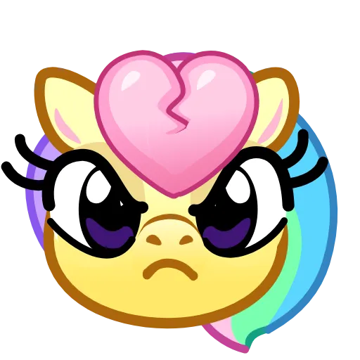 Стикер 37 Unicorn Emoji