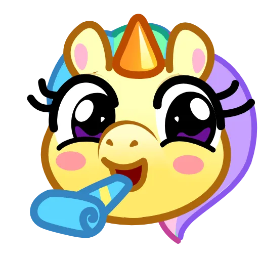 Стикер 49 Unicorn Emoji