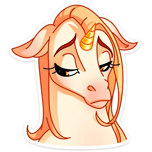 😟 Стикер «Маралинн - кобылка просто огонь» для Telegram