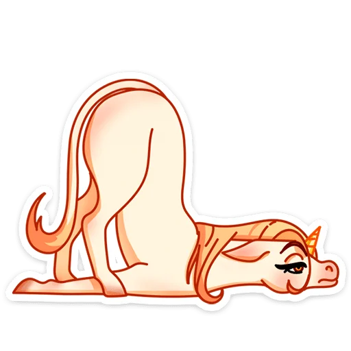 🤪 Стикер «Маралинн - кобылка просто огонь» для Telegram