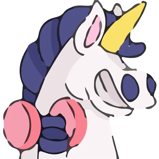 💪 Эмодзи «Unicorn» для Telegram
