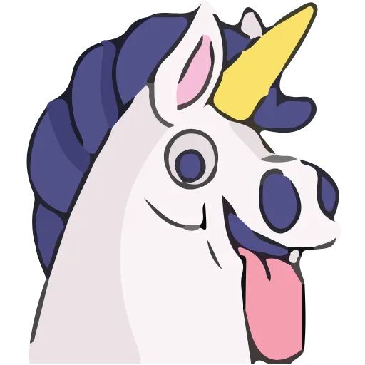 Эмодзи Unicorn для Telegram — скачать