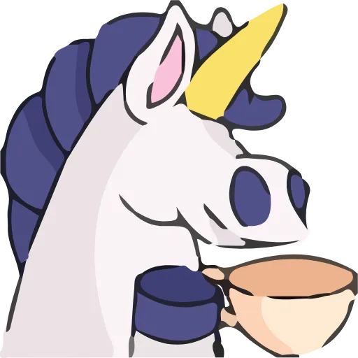 ☕️ Эмодзи «Unicorn» для Telegram