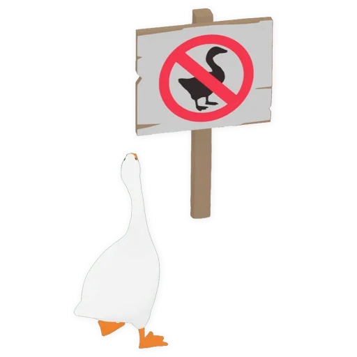 🚫 Стикер «Untitled Goose» для Telegram