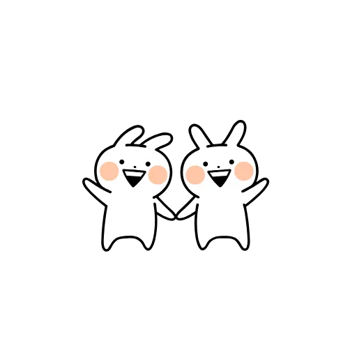 👋 Эмодзи «Усагюн и Некогюн» для Telegram