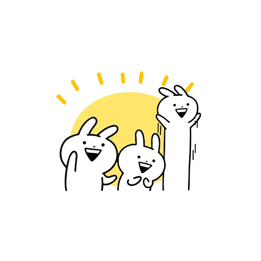 ☀️ Эмодзи «Усагюн и Некогюн» для Telegram