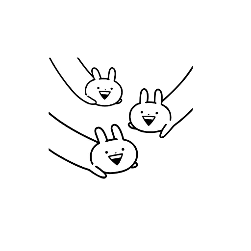 😄 Эмодзи «Усагюн и Некогюн» для Telegram