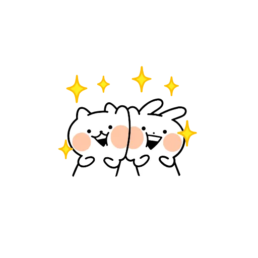 🤩 Эмодзи «Усагюн и Некогюн» для Telegram