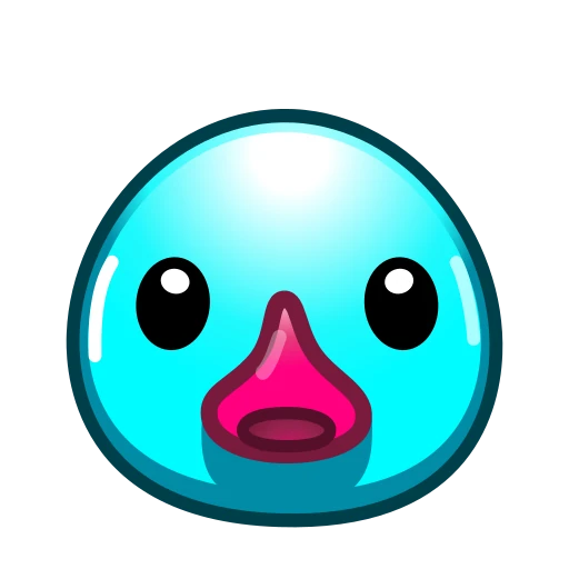 🤯 Эмодзи «Утя циан» для Telegram