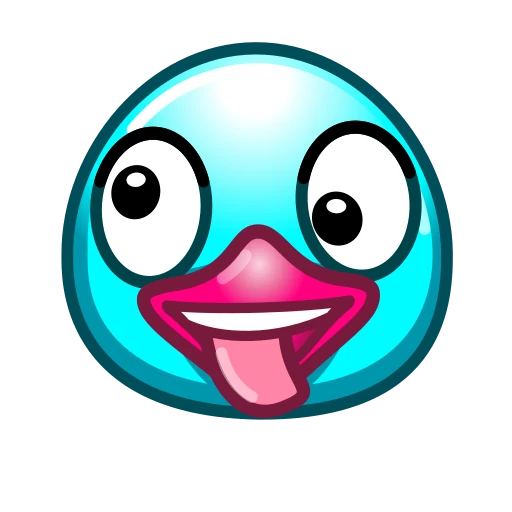 🤪 Эмодзи «Утя циан» для Telegram