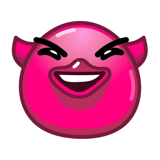 👿 Эмодзи «Утя циан» для Telegram