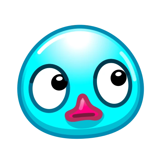 🙄 Эмодзи «Утя циан» для Telegram