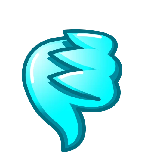 👎 Эмодзи «Утя циан» для Telegram
