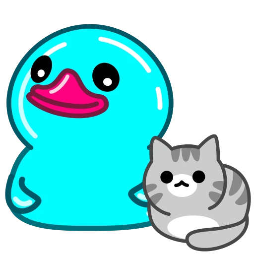 🐈‍⬛ Эмодзи «Утя циан» для Telegram