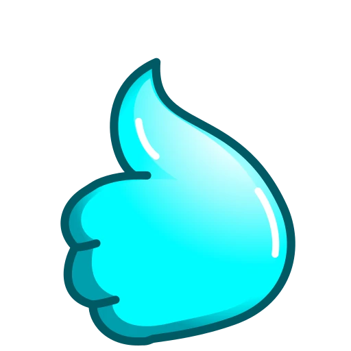 👍 Эмодзи «Утя циан» для Telegram