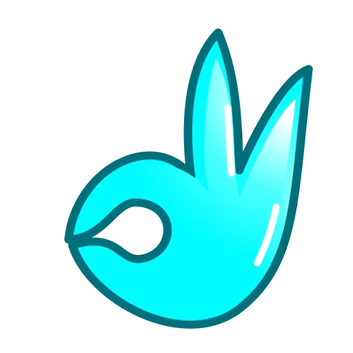 👌 Эмодзи «Утя циан» для Telegram