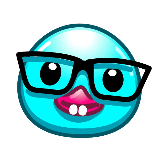 🤓 Эмодзи «Утя циан» для Telegram