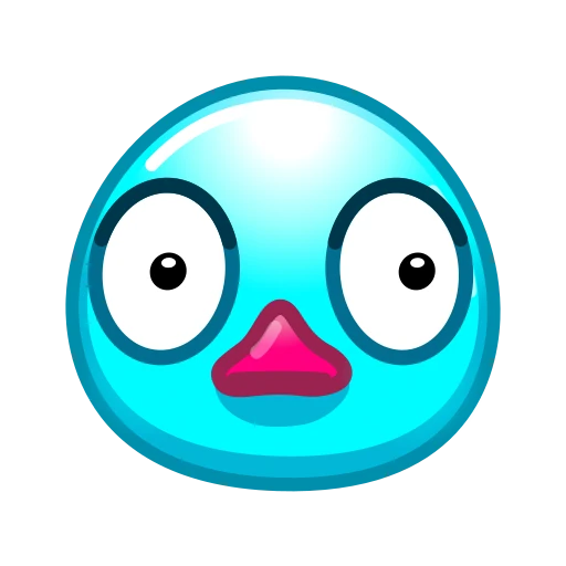 😳 Эмодзи «Утя циан» для Telegram
