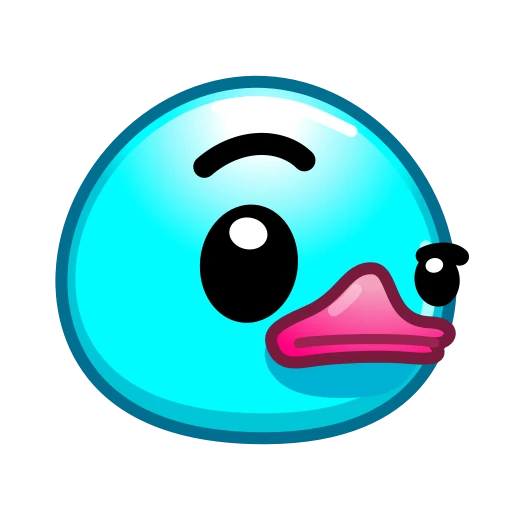 🤨 Эмодзи «Утя циан» для Telegram
