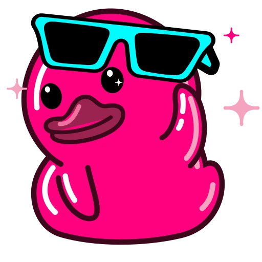 🕶️ Эмодзи «Утя циан» для Telegram