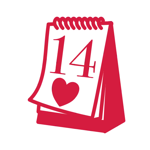 Стикер 45 Vday