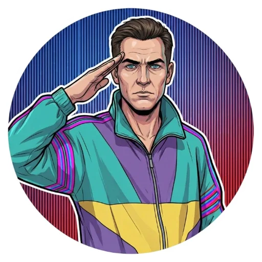 🫡 Стикер «VHS Glitch Mood» для Telegram