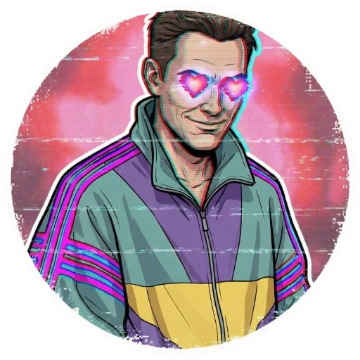 😍 Стикер «VHS Glitch Mood» для Telegram