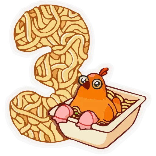 Стикер 9 animals #decor #fonts #our #random #static #vector #vk
