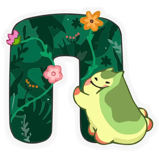 Стикер 17 animals #decor #fonts #our #random #static #vector #vk