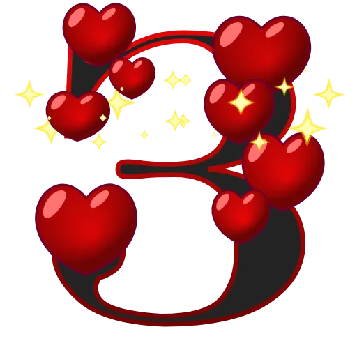 Стикер 10 ❤️❤️❤️❤️