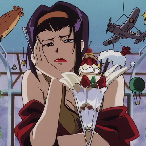 🚬 Стикер «Faye Valentine» для Telegram