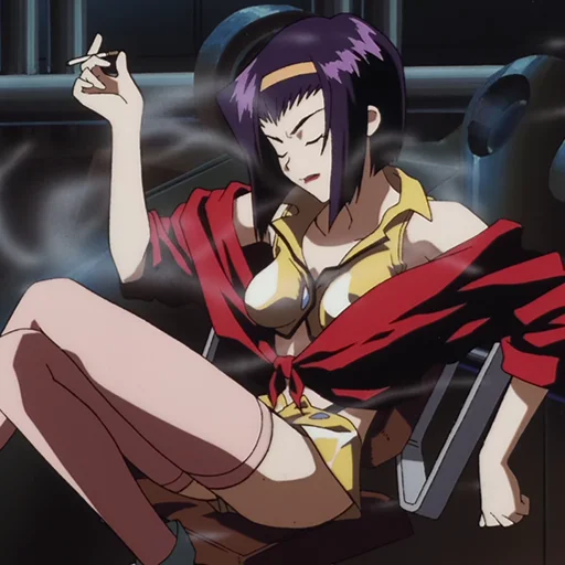 🚬 Стикер «Faye Valentine» для Telegram