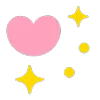 Стикер 40 ❤️ Hearts - сердечки эмоджи