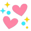 Стикер 38 ❤️ Hearts - сердечки эмоджи
