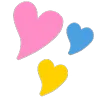 Стикер 46 ❤️ Hearts - сердечки эмоджи