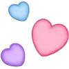 Стикер 61 ❤️ Hearts - сердечки эмоджи