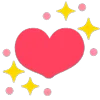 Стикер 52 ❤️ Hearts - сердечки эмоджи