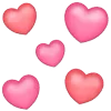 Стикер 59 ❤️ Hearts - сердечки эмоджи
