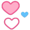 Стикер 47 ❤️ Hearts - сердечки эмоджи