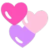 Стикер 34 ❤️ Hearts - сердечки эмоджи