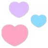 Стикер 29 ❤️ Hearts - сердечки эмоджи
