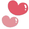 Стикер 7 ❤️ Hearts - сердечки эмоджи