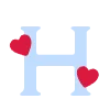 🩵 Эмодзи «Буквы с сердечками и иконки ко дню всех влюбленных» для Telegram