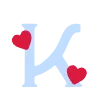 🩵 Эмодзи «Буквы с сердечками и иконки ко дню всех влюбленных» для Telegram