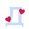 🩵 Эмодзи «Буквы с сердечками и иконки ко дню всех влюбленных» для Telegram